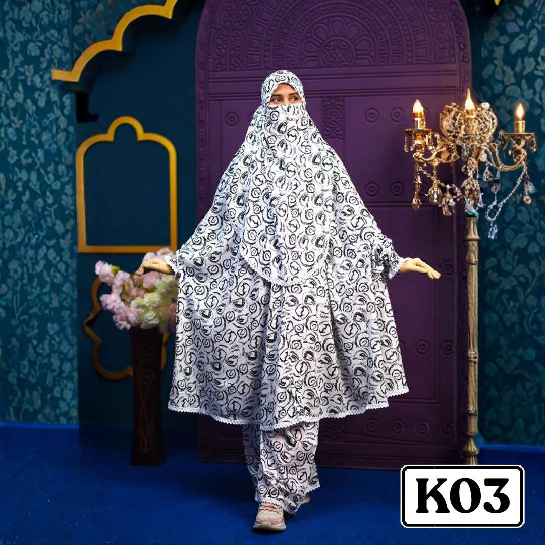 K03.jpg Khimar with plaju - Code K03 - Image 1
