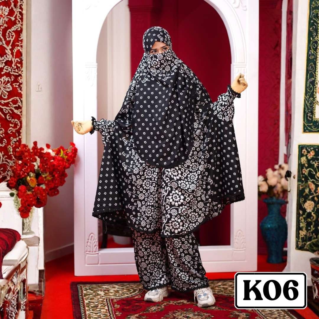 K06.jpg Khimar with plaju - Code K06 - Image 1