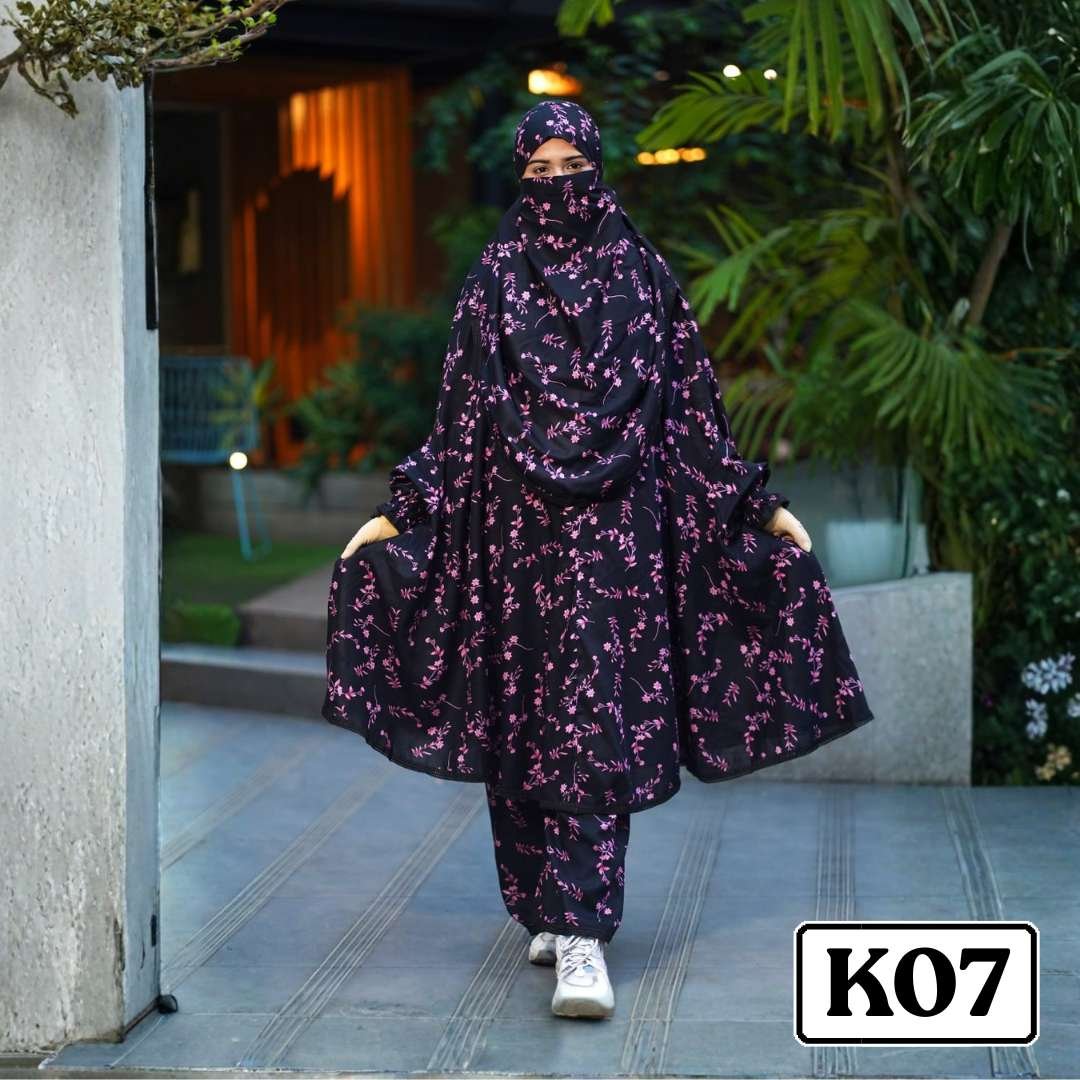 K07.jpg Khimar with plaju - Code K07 - Image 1