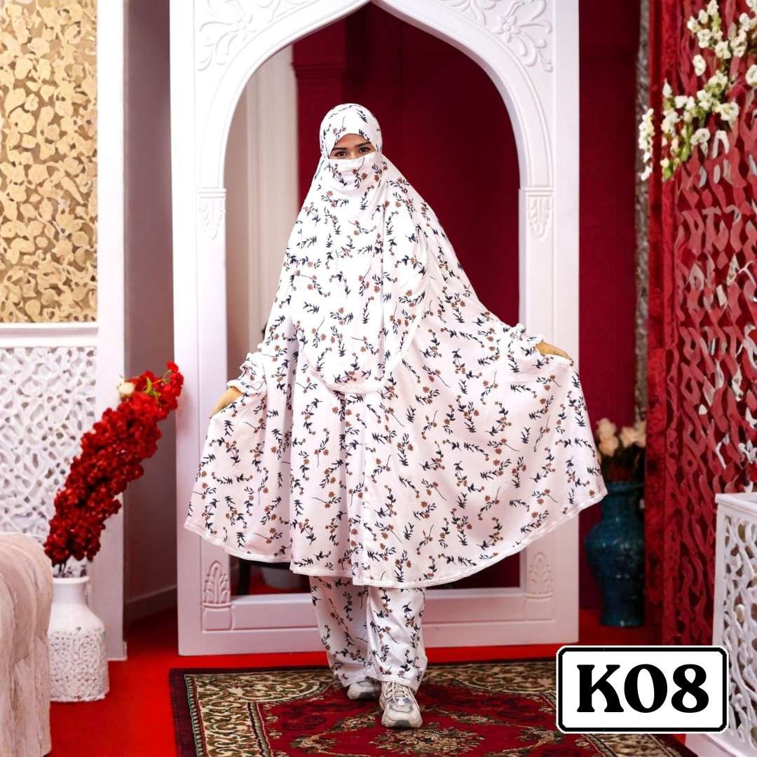 K08-1.jpg Khimar with plaju - Code K08 - Image 1