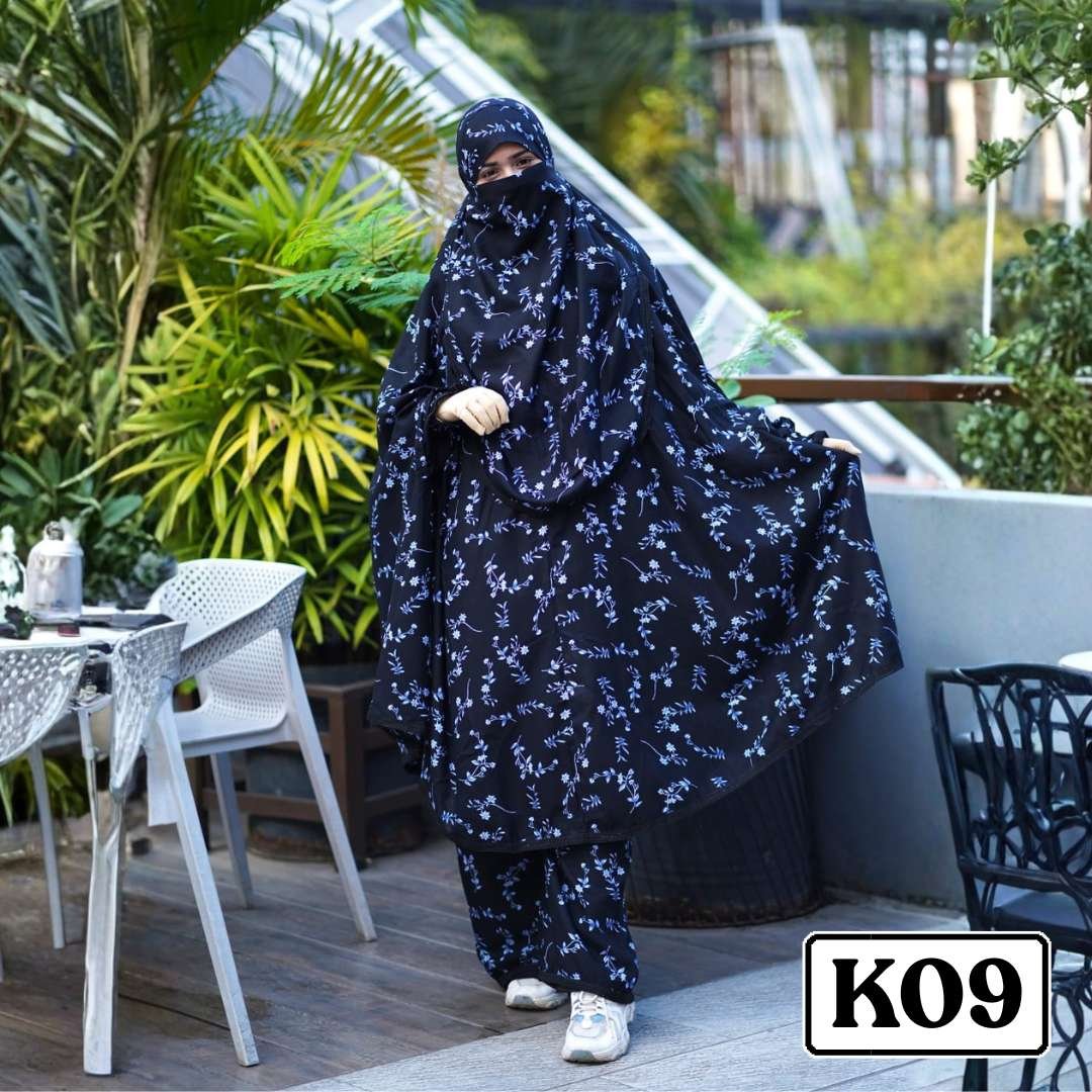 K09.jpg Khimar with plaju - Code K09 - Image 1