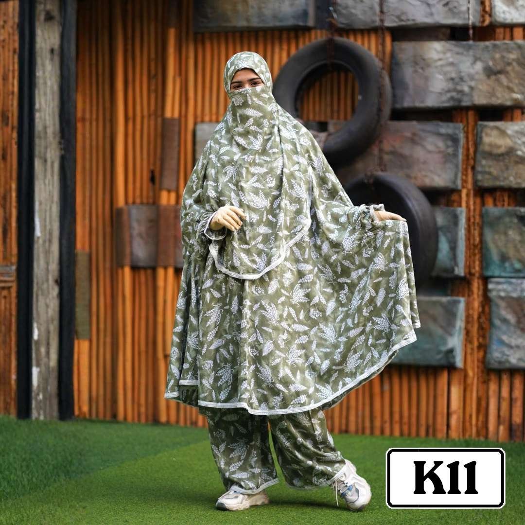 K11.jpg Khimar with plaju - Code K11 - Image 1