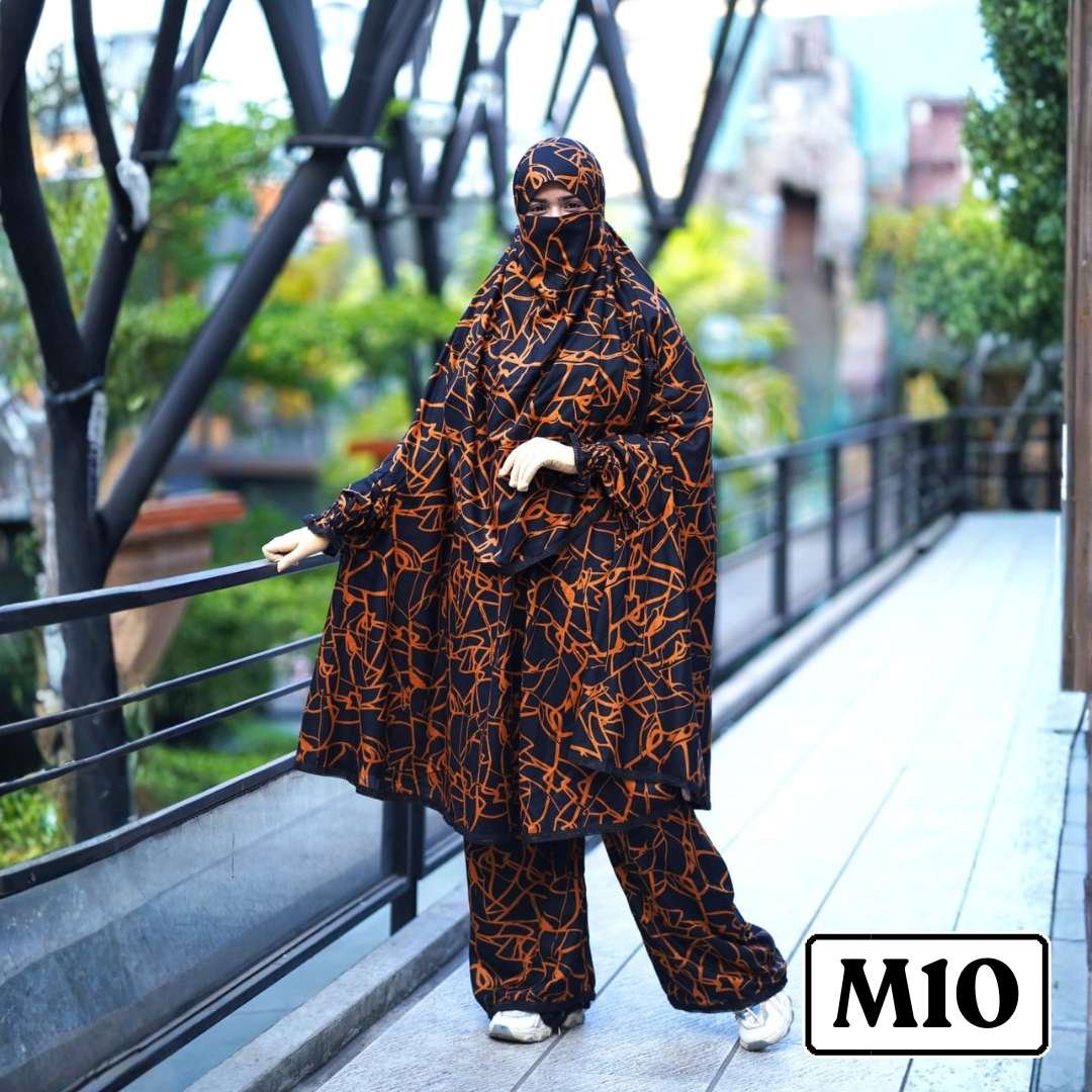 M10.jpg Khimar with plaju - Code M10 - Image 1