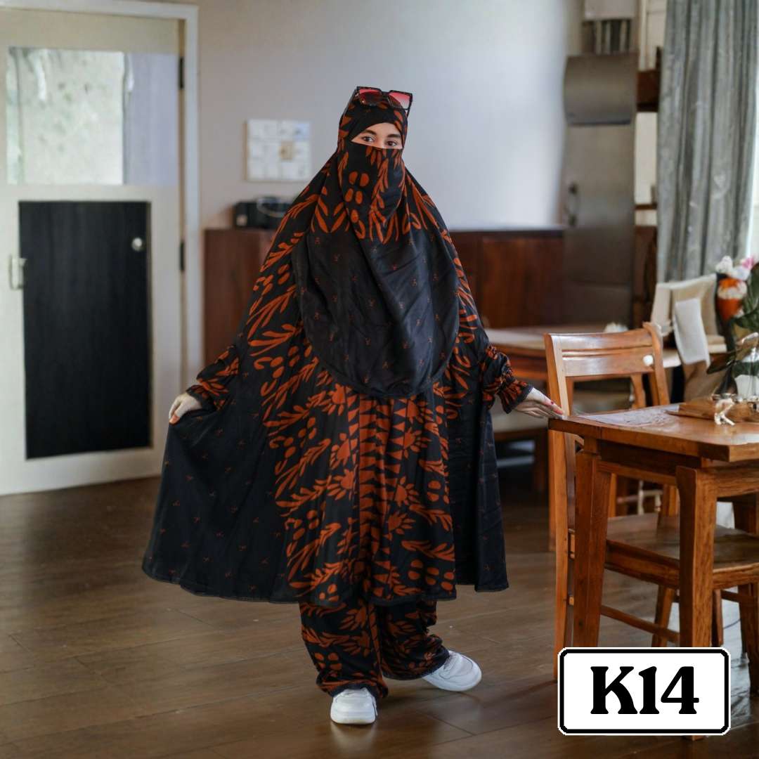 84 Khimar with plaju - Code K14 - Image 1